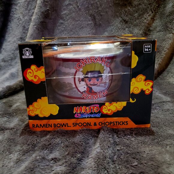 Naruto Shippuden Ramen Bowl With Spoon And Chopsticks (New Set) - Picture 1 of 8